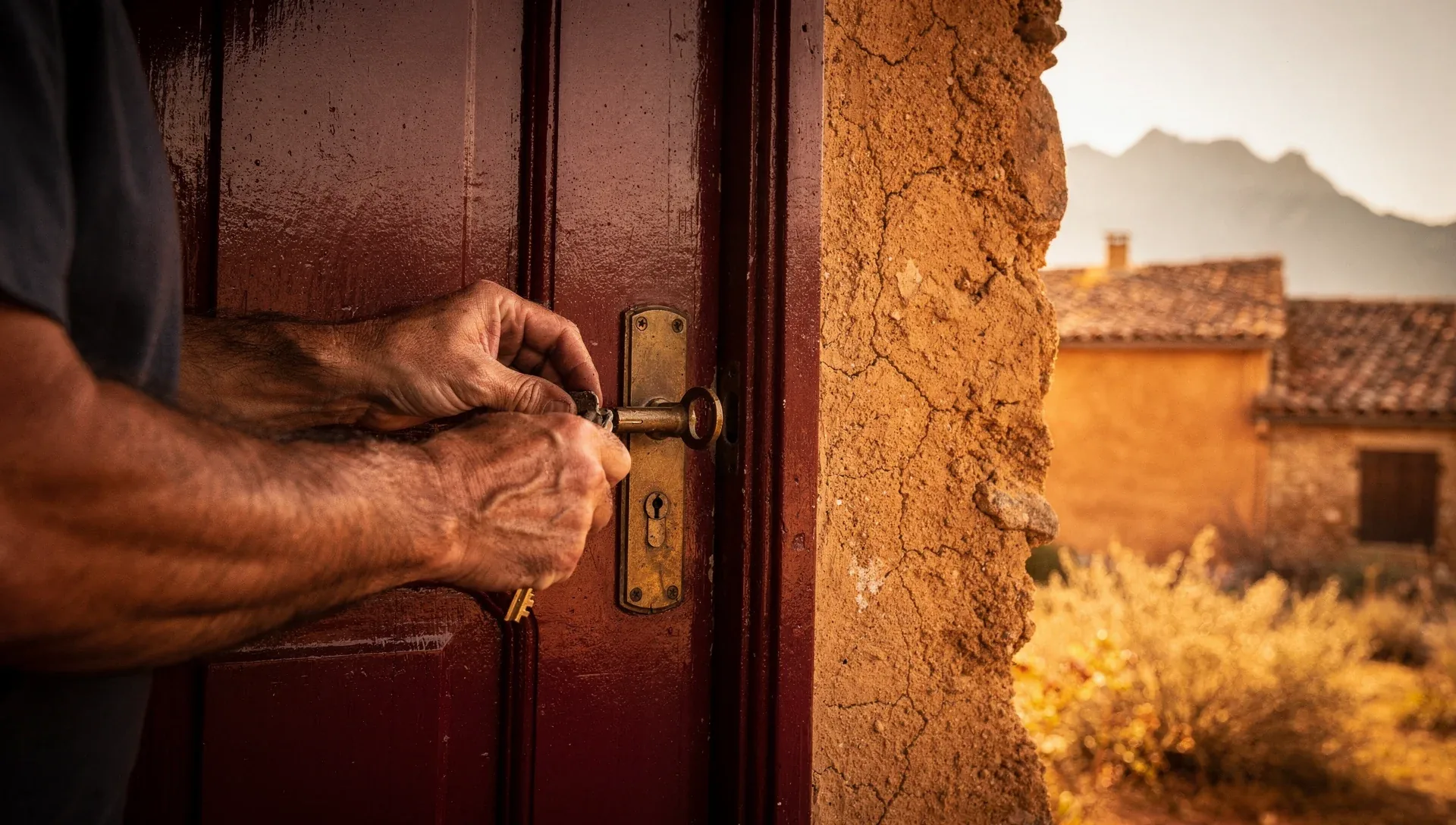 Artisan serrurier au travail sur une serrure à Saleilles